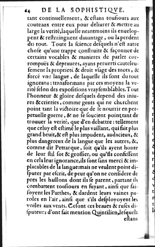Declamation sur l'incertitude, vanité et abus des sciences