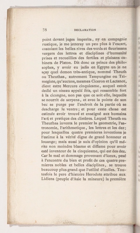 Trois déclamations esquelles l'Ivrongne, le Putier et le Joueur de Dez débattent Trois déclamations esquelles l'Ivrongne, le Putier et le Joueur de Dez débattent
