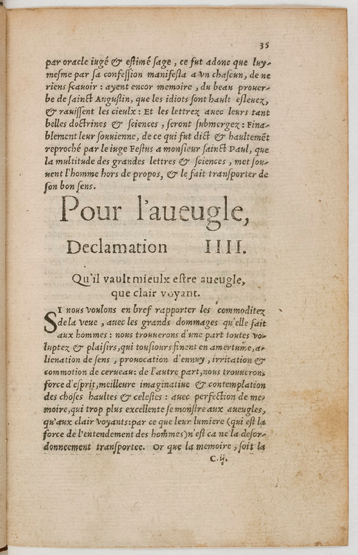 Paradoxes, ce sont propos contre la commune opinion, debatuz en forme de declamations forenses