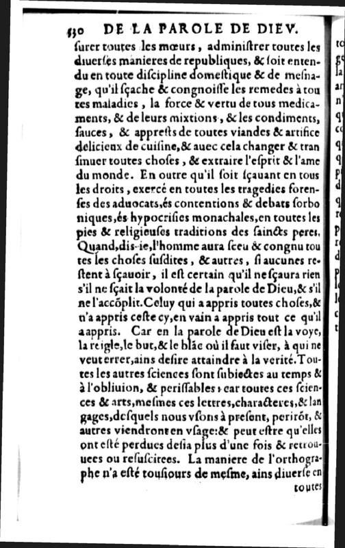 Declamation sur l'incertitude, vanité et abus des sciences