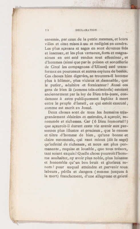 Trois déclamations esquelles l'Ivrongne, le Putier et le Joueur de Dez débattent Trois déclamations esquelles l'Ivrongne, le Putier et le Joueur de Dez débattent