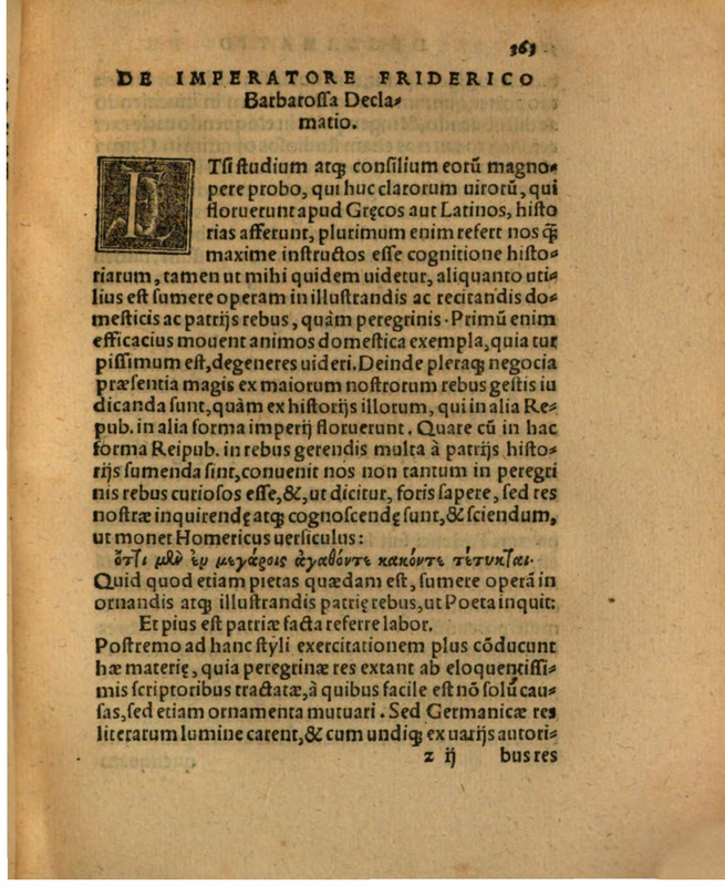 Liber Selectarum Declamationum Philippi Melanthonis