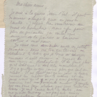 Carte-lettre d'Alain‑Fournier à Marguerite Audoux