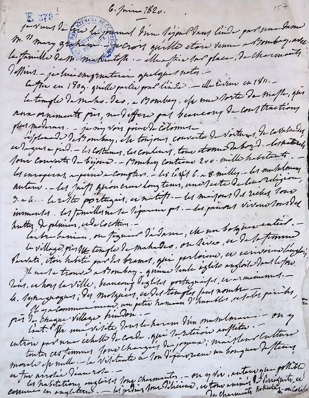 Journal d'un séjour dans l'Inde par une dame M Mary Graham (??) Journal d'un séjour dans l'Inde par une dame M Mary Graham (??)