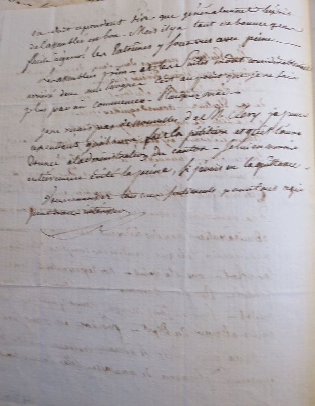 Lettre de [?] à V. de Chastenay, 27 germinal an 6