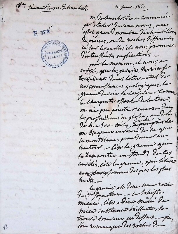 Cours privé de philosophie naturelle donné par Alexander von Humboldt ; 1820-1822 Cours privé de philosophie naturelle donné par Alexander von Humboldt ; 1820-1822
