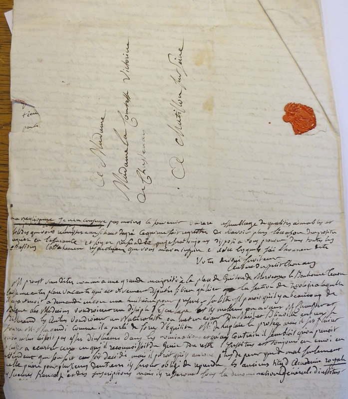 Lettre de Aubert du Petit Thouars à V. de Chastenay, [&lt;1798]