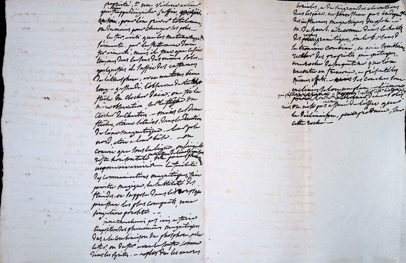 Cours privé de philosophie naturelle donné par Alexander von Humboldt ; 1820-1822