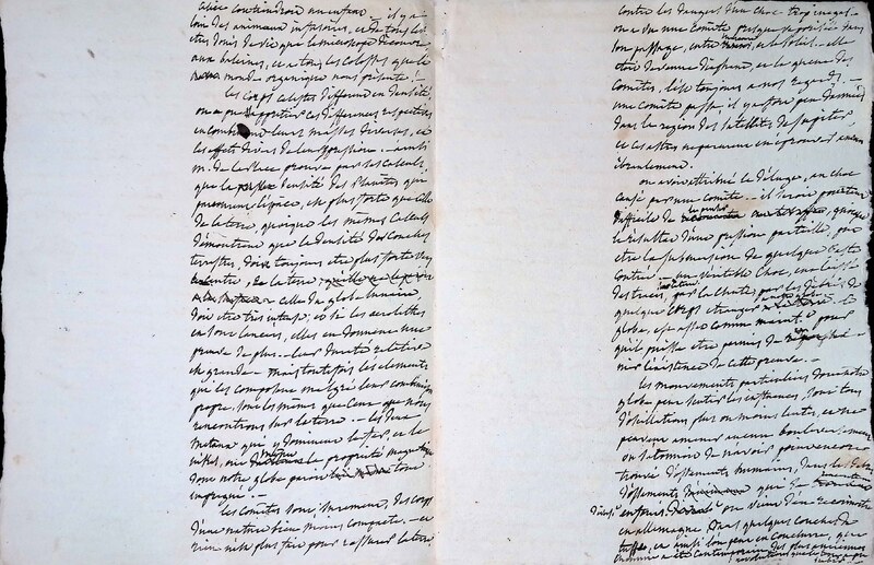 Cours privé de philosophie naturelle donné par Alexander von Humboldt ; 1820-1822