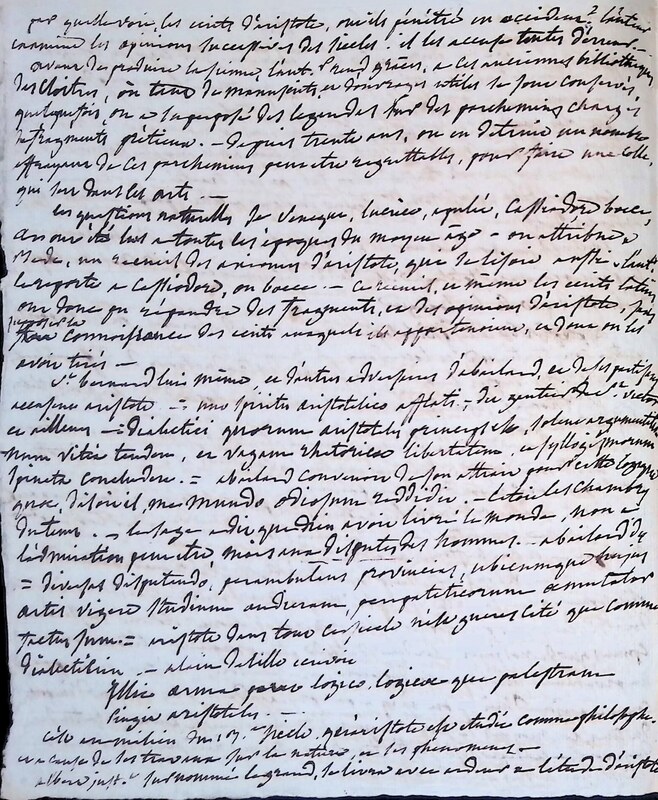 L&#039;age et l&#039;origine des traductions latines d&#039;Aristote de M. Jourdain
