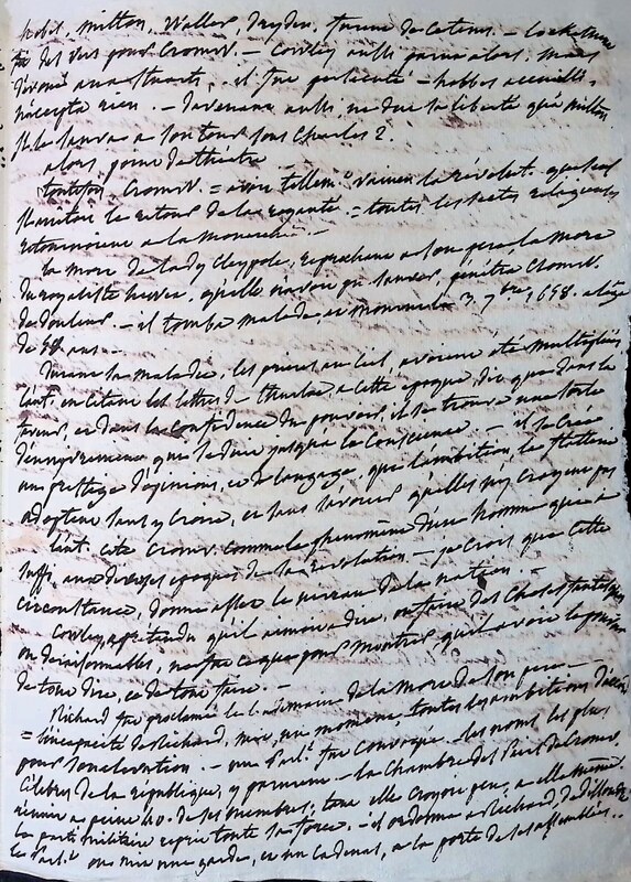 Vie de Cromwell de M. Villemain publié récemment Vie de Cromwell de M. Villemain publié récemment