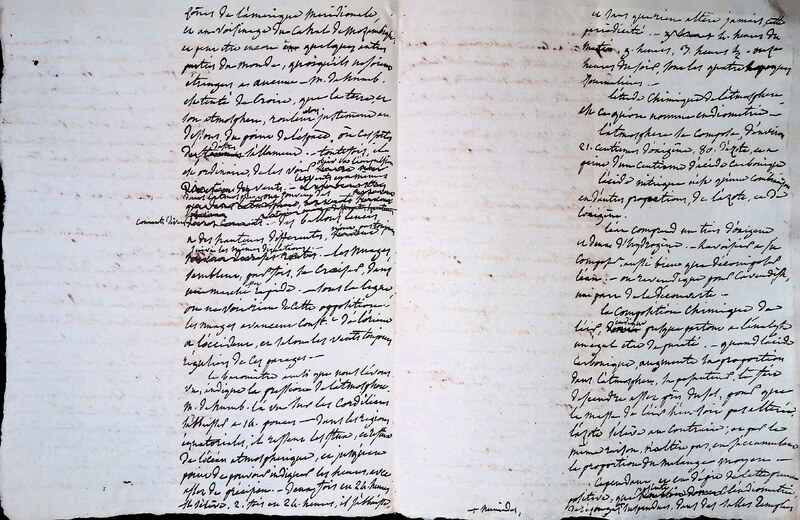 Cours privé de philosophie naturelle donné par Alexander von Humboldt ; 1820-1822 Cours privé de philosophie naturelle donné par Alexander von Humboldt ; 1820-1822