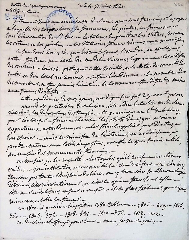Notes sur quelques ouvrages relatifs à l'art Notes sur quelques ouvrages relatifs à l'art