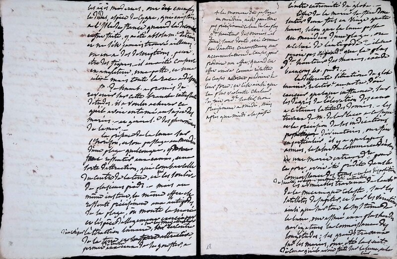 Cours privé de philosophie naturelle donné par Alexander von Humboldt ; 1820-1822