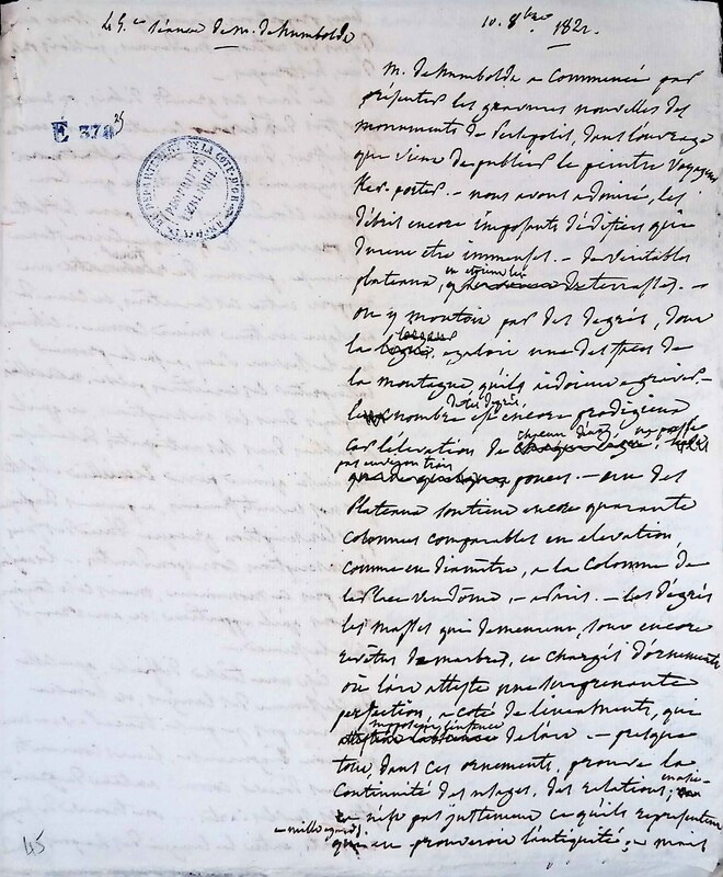 Cours privé de philosophie naturelle donné par Alexander von Humboldt ; 1820-1822 Cours privé de philosophie naturelle donné par Alexander von Humboldt ; 1820-1822