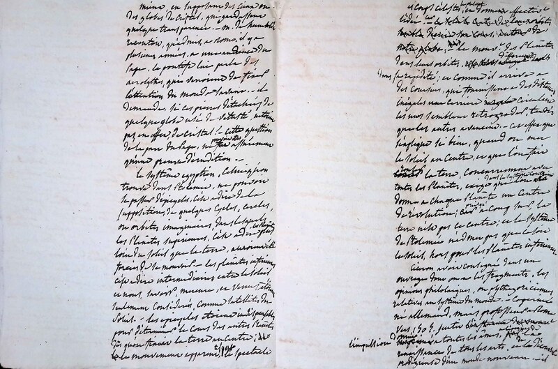 Cours privé de philosophie naturelle donné par Alexander von Humboldt ; 1820-1822 Cours privé de philosophie naturelle donné par Alexander von Humboldt ; 1820-1822