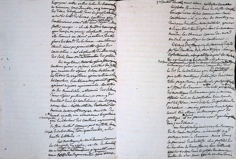 Cours privé de philosophie naturelle donné par Alexander von Humboldt ; 1820-1822 Cours privé de philosophie naturelle donné par Alexander von Humboldt ; 1820-1822