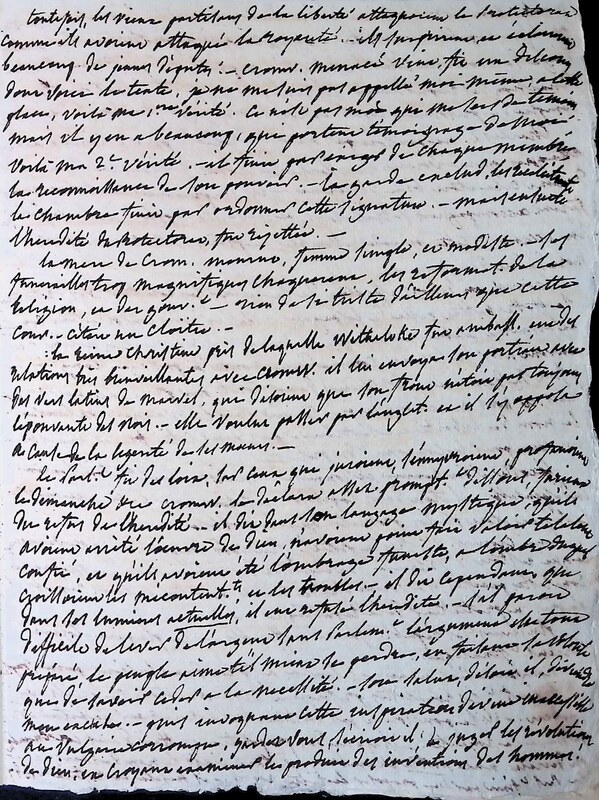 Vie de Cromwell de M. Villemain publié récemment