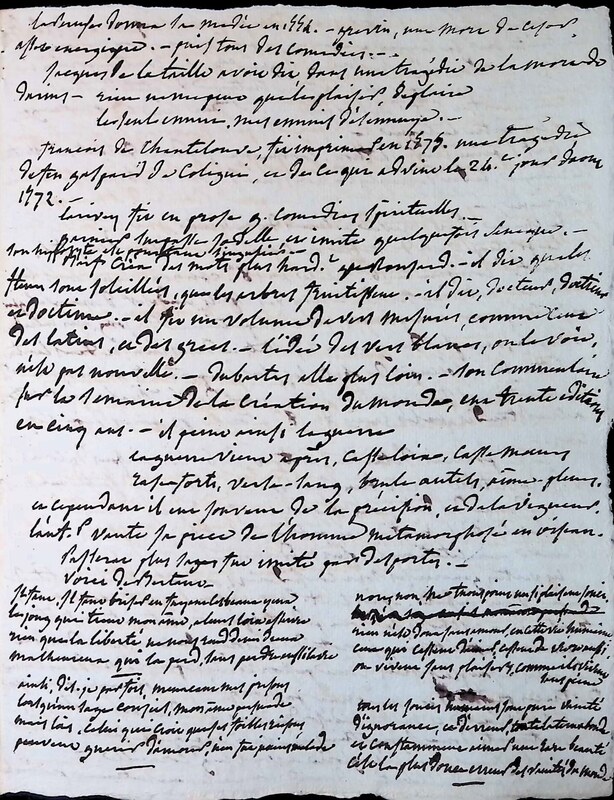 30 numéros des Journaux de cinq cours publics (M. Pierron, M. de la Cretelle), Vers de Desportes 30 numéros des Journaux de cinq cours publics (M. Pierron, M. de la Cretelle), Vers de Desportes