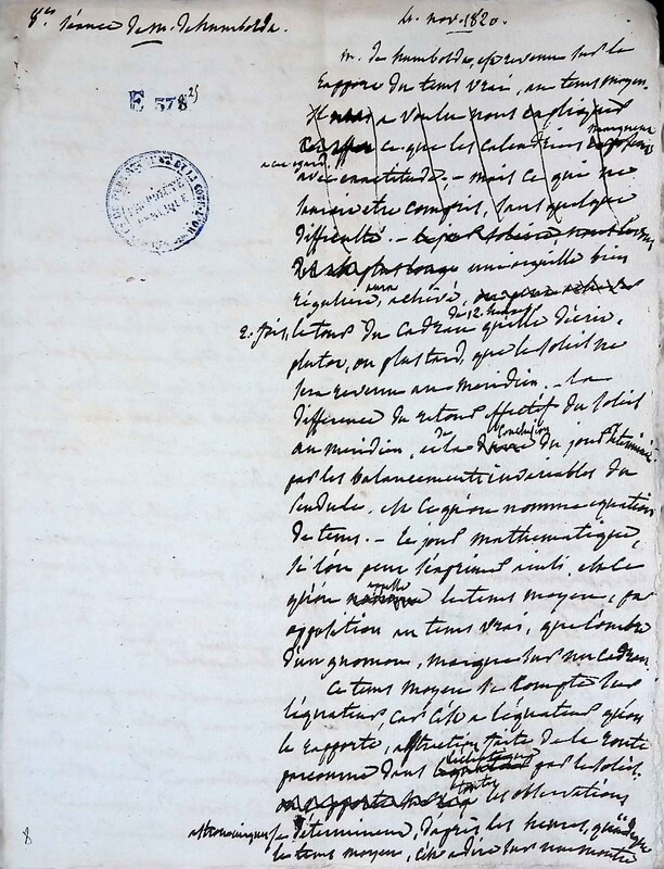 Cours privé de philosophie naturelle donné par Alexander von Humboldt ; 1820-1822 Cours privé de philosophie naturelle donné par Alexander von Humboldt ; 1820-1822