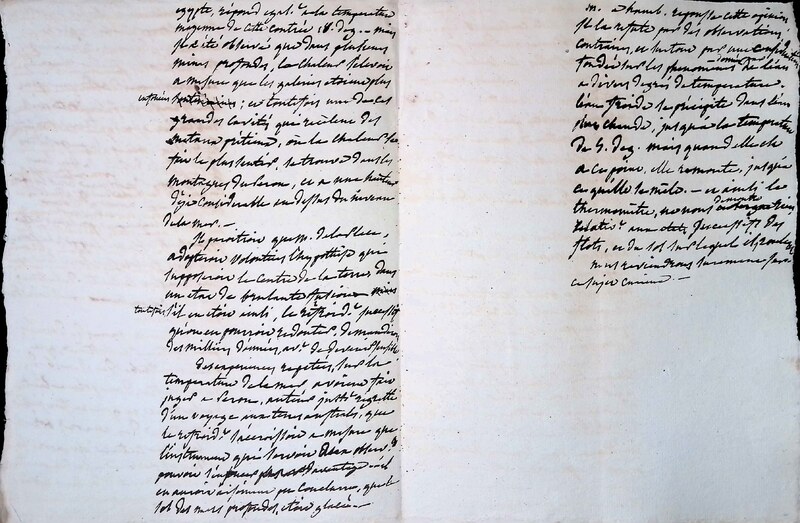 Cours privé de philosophie naturelle donné par Alexander von Humboldt ; 1820-1822