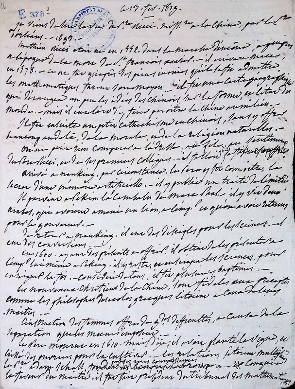 Vie du Père Ricci, missionnaire à la Chine, par le père d'Orléans, 1693 Vie du Père Ricci, missionnaire à la Chine, par le père d'Orléans, 1693