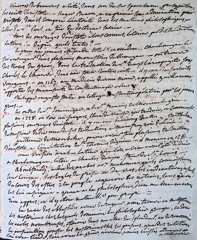 L&#039;age et l&#039;origine des traductions latines d&#039;Aristote de M. Jourdain