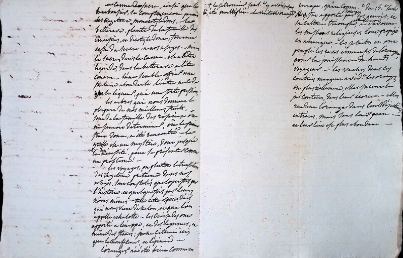 Cours privé de philosophie naturelle donné par Alexander von Humboldt ; 1820-1822