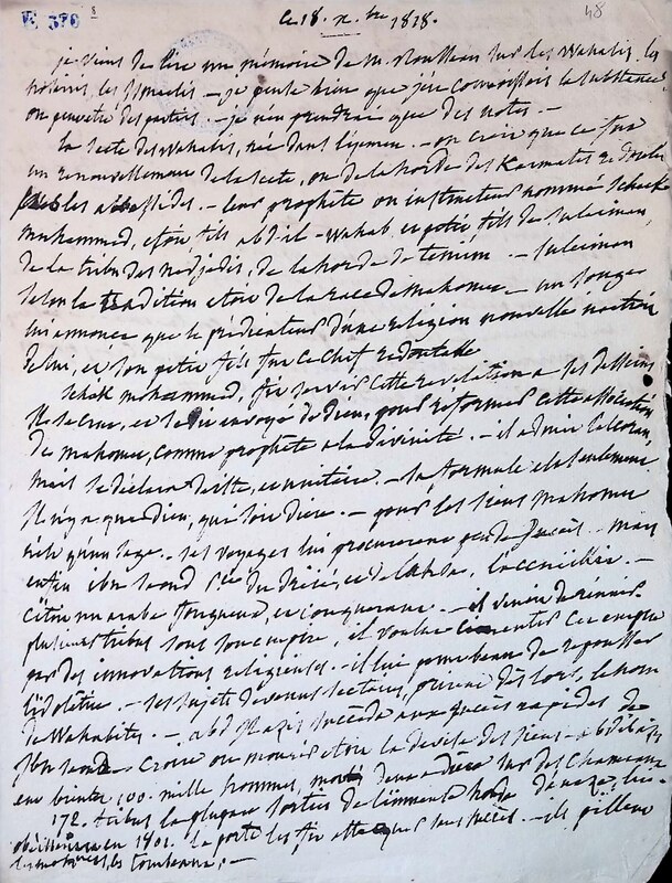 Mémoire de M. Rousseau sur les wahabis, les nosaïris… Mémoire de M. Rousseau sur les wahabis, les nosaïris…