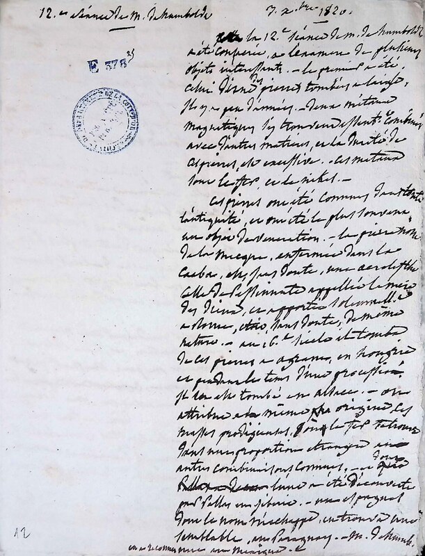 Cours privé de philosophie naturelle donné par Alexander von Humboldt ; 1820-1822 Cours privé de philosophie naturelle donné par Alexander von Humboldt ; 1820-1822