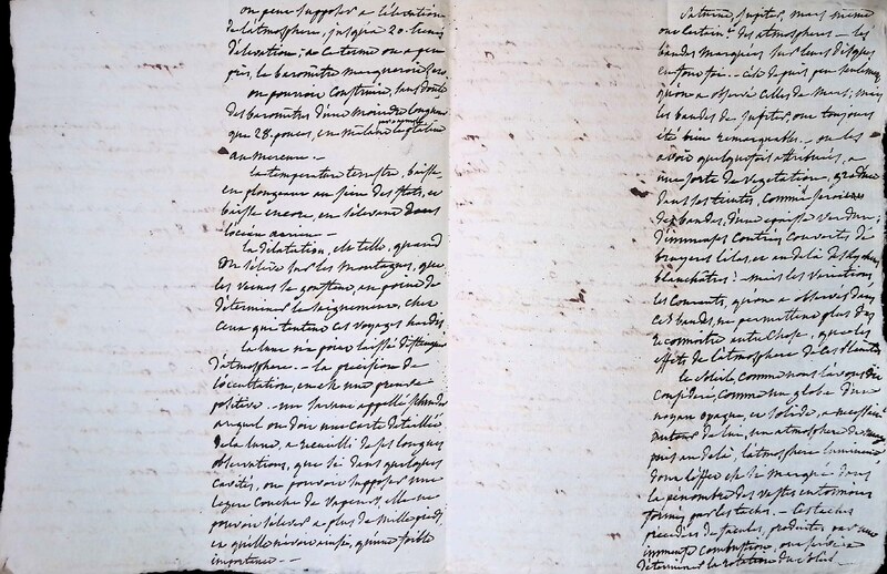 Cours privé de philosophie naturelle donné par Alexander von Humboldt ; 1820-1822