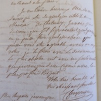 Lettre de Clery Verdieu à V. de Chastenay, Chatillon sur seine, 15 7bre 1810