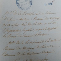 Billet de Mme de la Rochefoucauld  à V. de Chastenay, [Paris ?], 21 décembre 1809