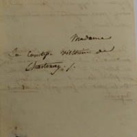 Lettre de Adrien à V. de Chastenay