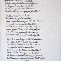 Vers écrits sur mon cahier par M. Turlot - taisez vous ma folle tendresse
