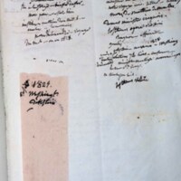 Pages de notes en vrac et morceaux de papier avec notes, Abonnement au journal des débats