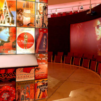 [Affiches de films d'Almodovar dans l'exposition Almodovar (Paris) - Photographie Stéphane Dabrowski]