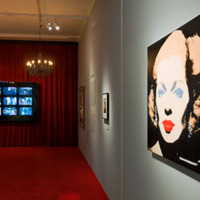 [Vue d'une salle avec dispositif multiécrans exposition Brune/Blonde - Photographie Stéphane Dabrowski]