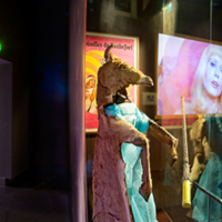 [Ilot consacré aux films de Jacques Demy exposition Passion Cinéma - Photographie Stéphane Dabrowski]