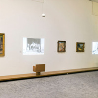 [Assise et projection exposition Renoir/Renoir - Photographie Stéphane Dabrowski]