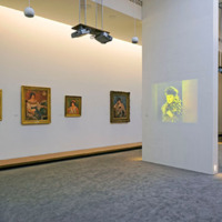 [confrontation peinture/ projection exposition Renoir/Renoir - Photographie Stéphane Dabrowski]