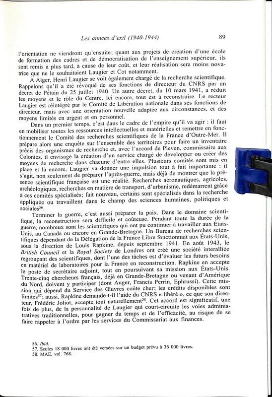 Cahiers pour l'histoire de la recherche 3 Cahiers pour l'histoire de la recherche 3