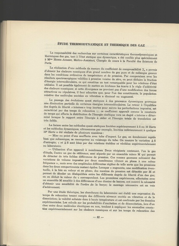 Rapport CNRS 1962-1963 Rapport CNRS 1962-1963