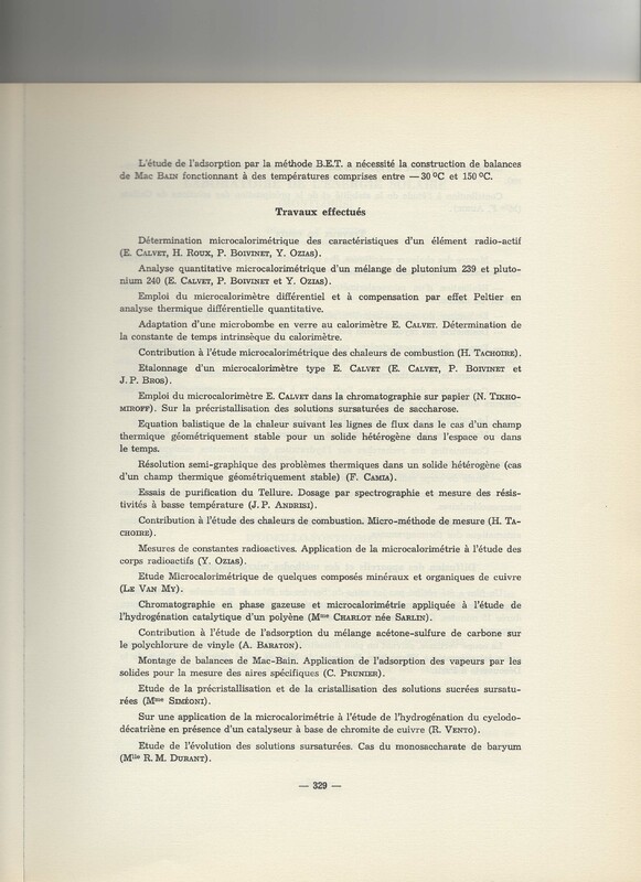 Rapport CNRS 1961-1962