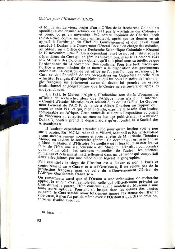 Cahiers pour l'histoire du CNRS 3 Cahiers pour l'histoire du CNRS 3