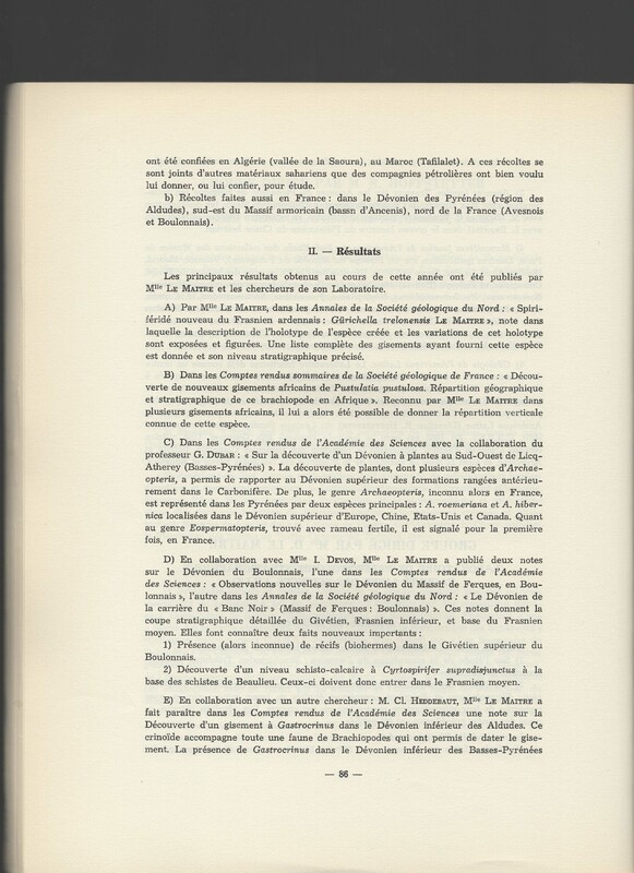 Rapport CNRS 1961-1962
