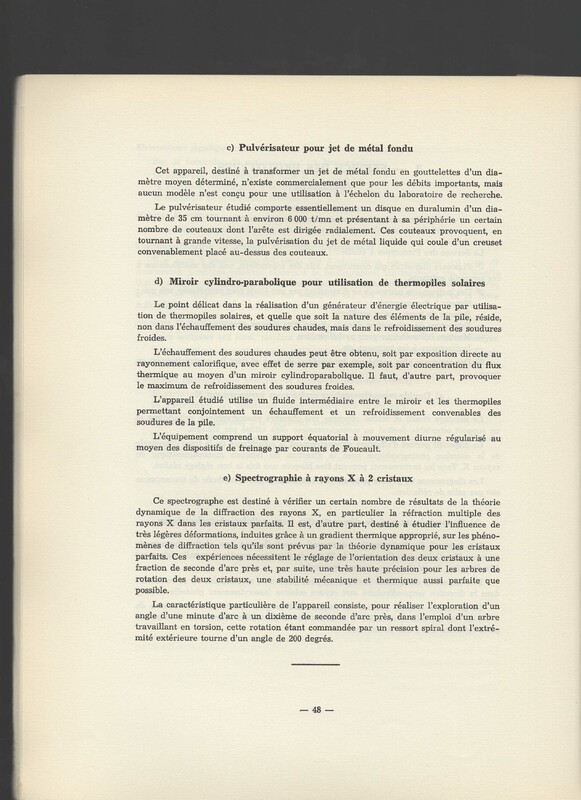 Rapport CNRS 1961-1962