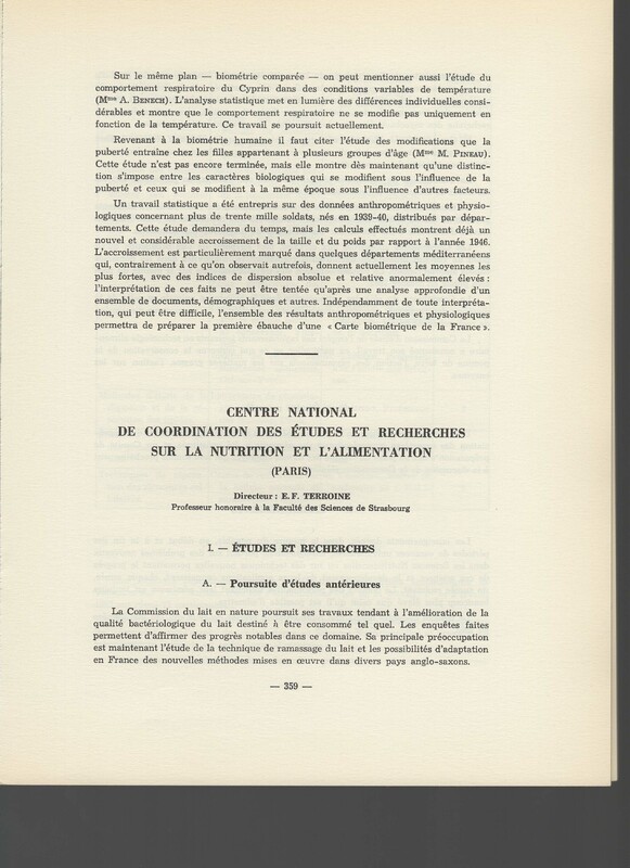 Rapport CNRS 1961-1962
