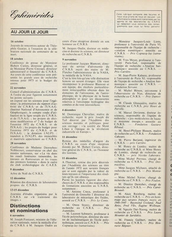 Le courrier du CNRS 7 Le courrier du CNRS 7