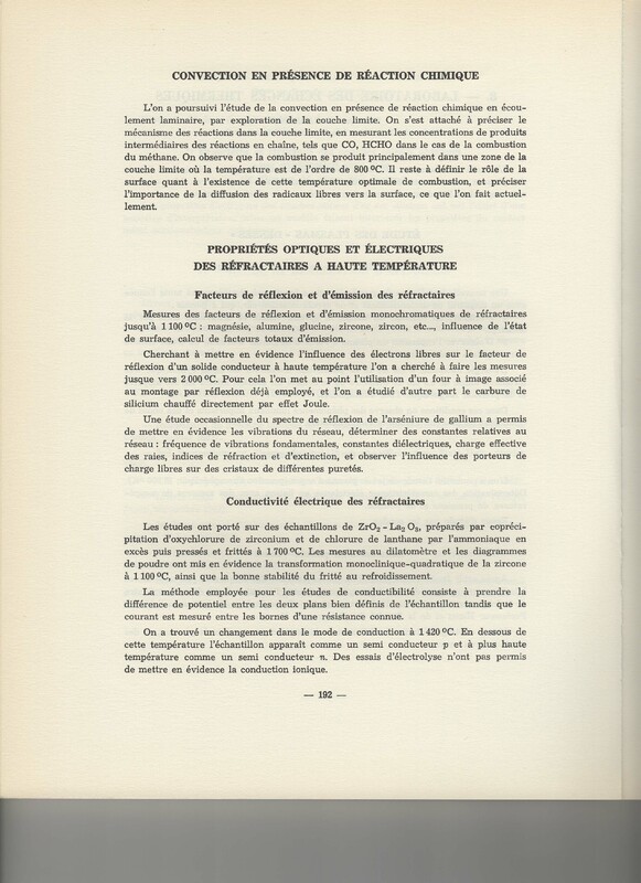 Rapport CNRS 1961-1962